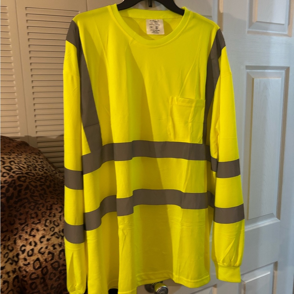High-Visibility Yellow Long Sleeve Shirt